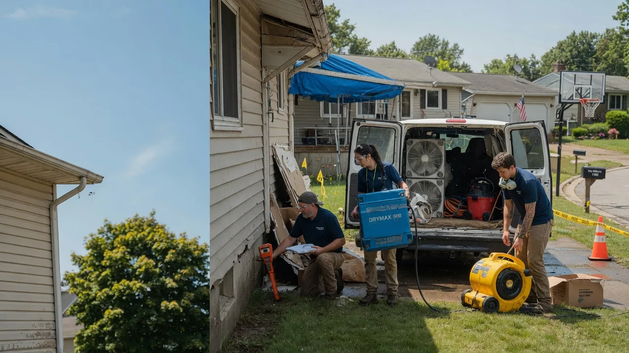 Ceiling Leak Cleanup in Highland, OH near me